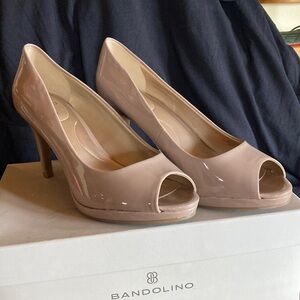 Bandolino Women's Peep Toe Heels - Taupe